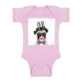 thumbnail image 1 of Awkward Styles Baby Girl Clothing Pug One Piece Gifts for Baby Cute Bodysuit Pug Bodysuit Pug Blowing Gum Baby Bodysuit Short Sleeve Cute Pug Clothing Pink Mood Little Dog One Piece Baby Boy Clothing, 1 of 4