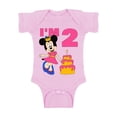 thumbnail image 1 of Awkward Styles Baby Short Sleeve Bodysuit Minnie Steamboat Willie Baby Mickey I'm Birthday Girls Onesie for Girls Age 2 Years Cotton Newborn 24M Graphic Tee, 1 of 3