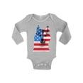 thumbnail image 1 of Awkward Styles Baby USA Flag American Husky Dog Lover`s Graphic Baby Long Sleeve Bodysuits Tops Independence Day, 1 of 4