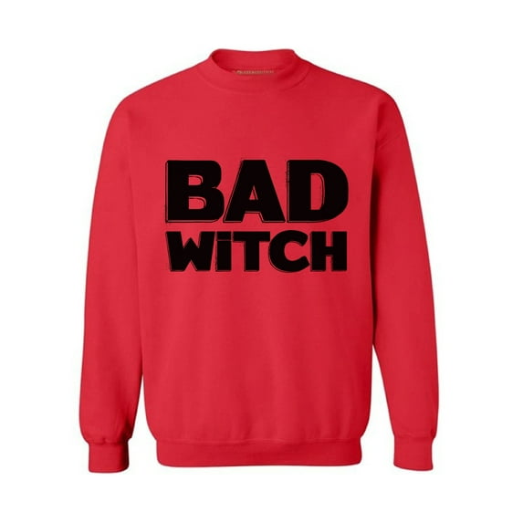 Awkward Styles Bad Witch Sweatshirt Funny Halloween Sweater Halloween Witch Outfit Dia de los Muertos Sweater for Men and Women Day of the Dead Gifts Halloween Party Sweatshirt Witch Sweater