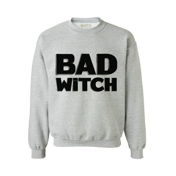 Awkward Styles Bad Witch Sweatshirt Funny Halloween Sweater Halloween Witch Outfit Dia de los Muertos Sweater for Men and Women Day of the Dead Gifts Halloween Party Sweatshirt Witch Sweater