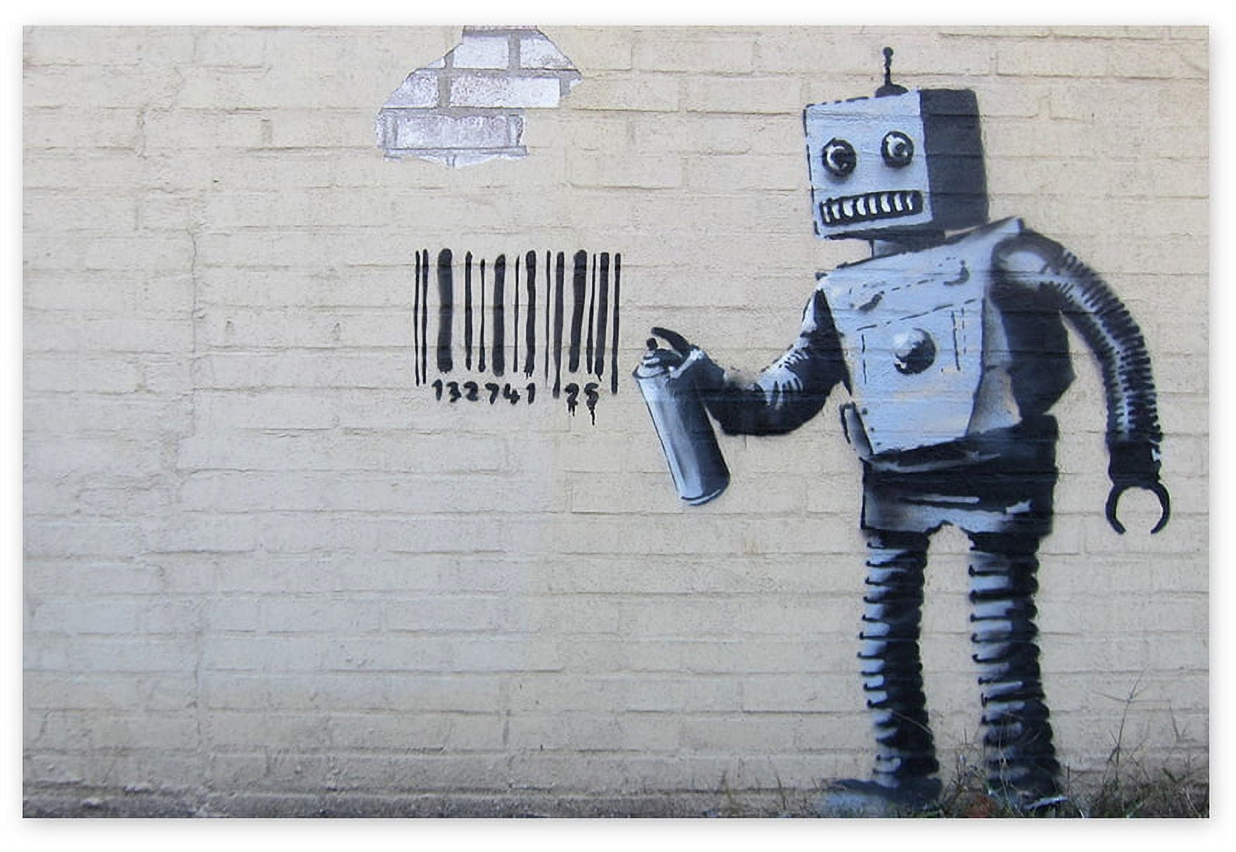 https://i5.walmartimages.com/seo/Awkward-Styles-Banksy-Fans-Gifts-Robot-Barcode-New-York-Street-Art-Poster-Wall-Prints-Unframed-Decor-Picture-Decals-Living-Room_8eead772-c2ec-421f-88d3-6260d77f23ee.69a33e7d000659e123bd6ade777aadb7.jpeg