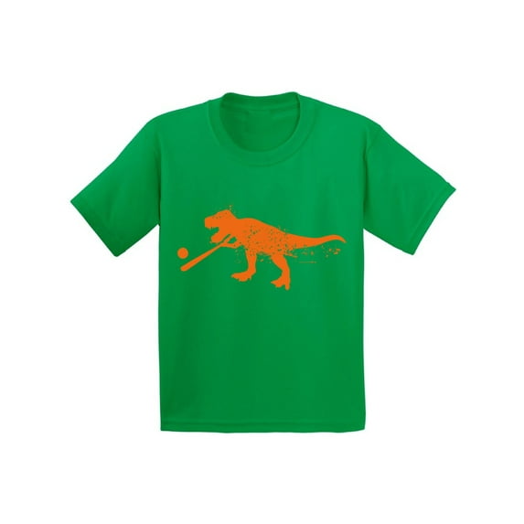 Awkward Styles Baseball Dinosaur Youth Shirt Dinosaur Shirt for Boys Baseball Fans Girls Baseball Outfit Baseball Shirt for Kids Dinosaur Gifts for Boys and Girls Baseball T Shirt Dinosaur Sports