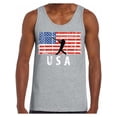 thumbnail image 1 of Awkward Styles Baseball USA Men Tank Top Love USA Baseball Men Shirt 4th of July Party USA Sport Tank for Men One Nation USA Flag Men Top Independence Day Vintage USA T shirt for Men, 1 of 4