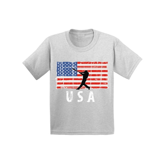 Awkward Styles Baseball USA Toddler Shirt Free to Be Me USA Baseball T shirt for Kids 4th of July Party USA Flag Boy Girl Tshirt USA Patriotic Gifts Vintage USA T-shirt for Boy Girl Made in the USA