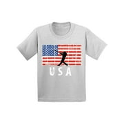 Awkward Styles Baseball USA Youth Shirt One Nation Retro USA Boy Girl T shirt Kids Gifts USA Baseball Tshirt for Boys Red White and Blue USA Baseball Tshirt for Girls Love USA USA Sport Kids T-shirts