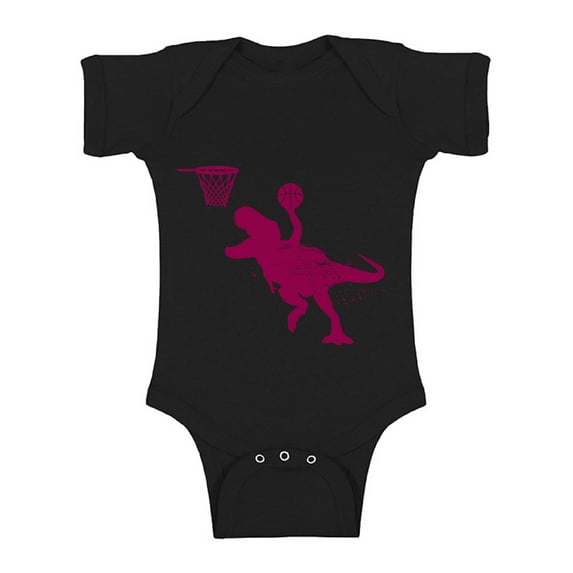 Awkward Styles Basketball Dinosaur Baby Bodysuit Short Sleeve Basketball One Piece Top for Baby Dinosaur Bodysuit Basketball Fans Dinosaur Basketball Short Sleeve One Piece Top Dinosaur Gifts for Baby