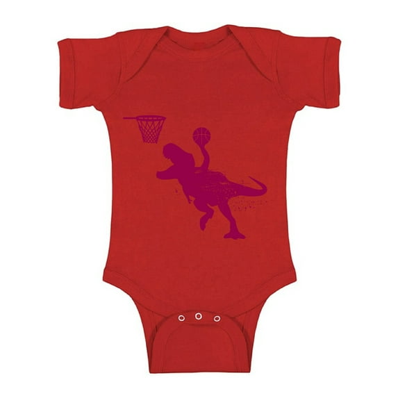 Awkward Styles Basketball Dinosaur Baby Bodysuit Short Sleeve Basketball One Piece Top for Baby Dinosaur Bodysuit Basketball Fans Dinosaur Basketball Short Sleeve One Piece Top Dinosaur Gifts for Baby