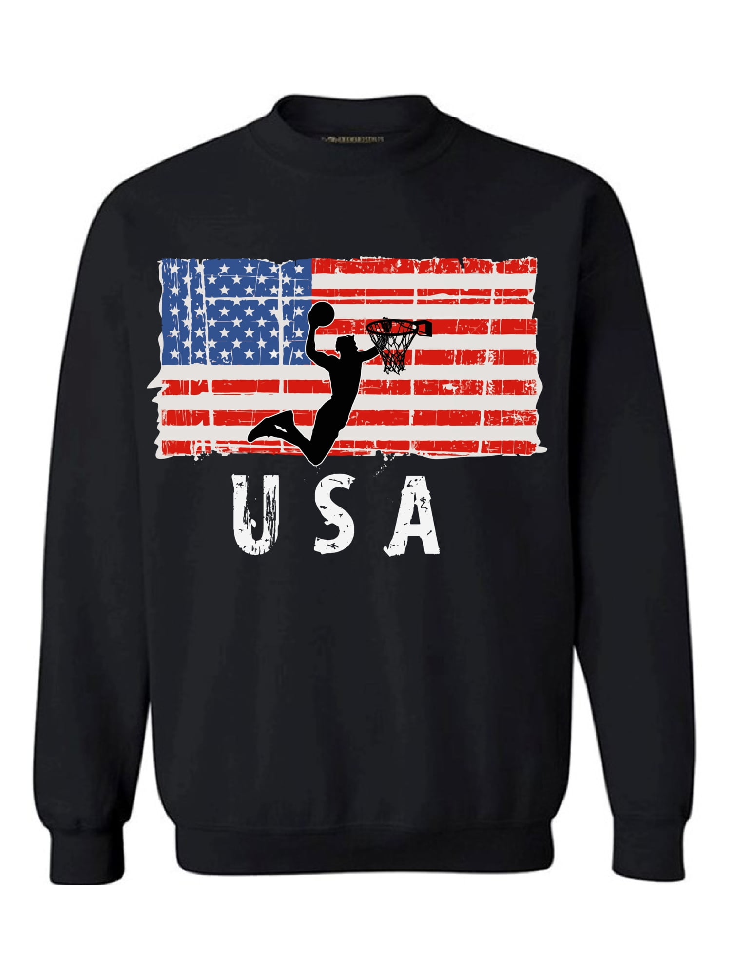 Awkward Styles Basketball USA Crewneck Made in the USA Vintage USA Men