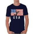 thumbnail image 1 of Awkward Styles Basketball USA Men Shirt I'm American Vintage USA Flag T shirt for Men Independence Day USA Sport Men Tshirt Gifts for Men USA Basketball T-shirt for Men One Nation, 1 of 4