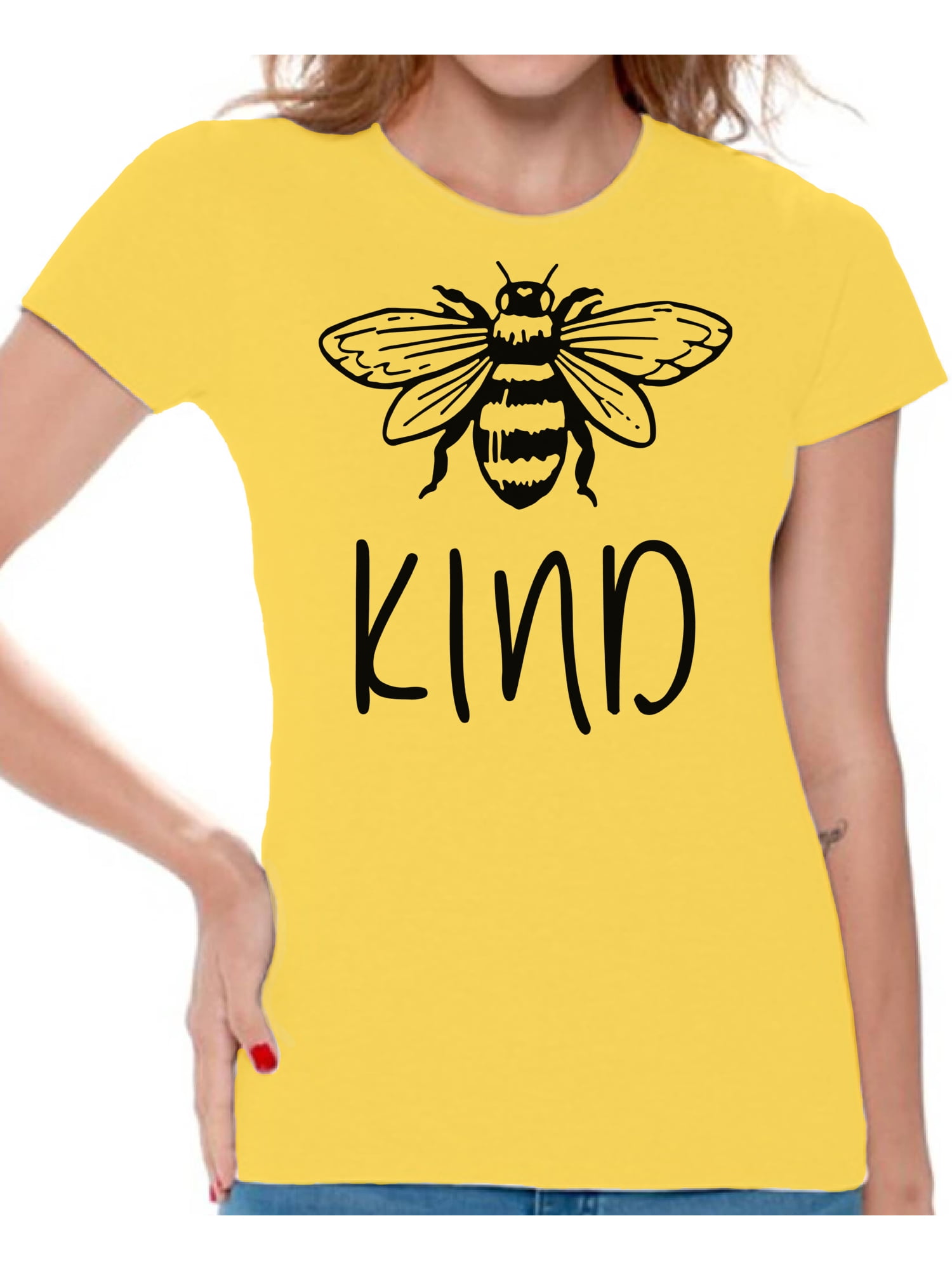 Women Lavender Bee Kind Regular T-Shirt