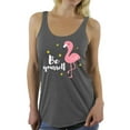 thumbnail image 1 of Awkward Styles Be Yourself Racerback Tank Top T-Shirt for Her Flamingo Racerback Shirts Summer Clothes for Women Flamingo Tshirt for Ladies Summer Gifts Flamingo Shirts Beach Collection Cute Shirt, 1 of 4