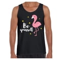 thumbnail image 1 of Awkward Styles Be Yourself Shirts Beach Collection for Men Pink Flamingo Tank Top for Men Beach Shirts Summer Clothes for Men Flamingo Tank Top Pink Flamingo Tshirt for Men Pink Flamingo Gifts, 1 of 4