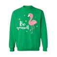 thumbnail image 1 of Awkward Styles Be Yourself Unisex Crewneck Pink Flamingo Crewneck for Him Flamingo Collection Pink Flamingo Crewneck for Women Funny Summer Sweater for Men Pink Flamingo Pink Flamingo Outfit, 1 of 5