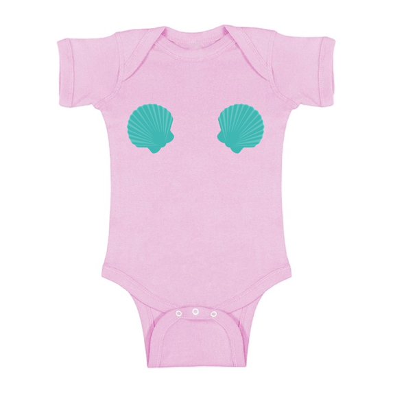 Awkward Styles Beach Baby Bodysuit Short Sleeve Shell Romper for Kids Summer Romper for Boys Beach One Piece for Girls Shell Romper for Children Beach Gifts for Little One Summer Clothing Vacation Top