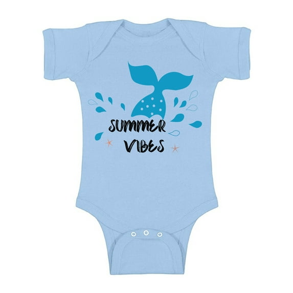 Awkward Styles Beach Baby Bodysuit Short Sleeve Summer Vibes Romper for Kids Summer Romper for Boys Beach One Piece for Girls Summer Vibes Romper for Children Beach Gifts for Little One Summer Top