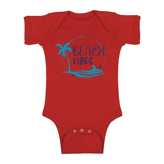 Awkward Styles Beach Baby Bodysuit Short Sleeve Beach Vibes Romper for Kids Summer Romper for Boys Beach One Piece for Girls Beach Vibes Romper for Children Beach Gifts for Little One Summer Top