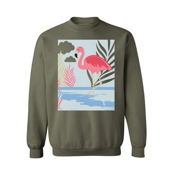 Awkward Styles Beach Party Sweatshirt Pink Flamingo Sweatshirt for Him Flamingo Collection Pink Flamingo Sweatshirt for Her for Women Summer Sweater for Men Pink Flamingo Pink Flamingo Outfit