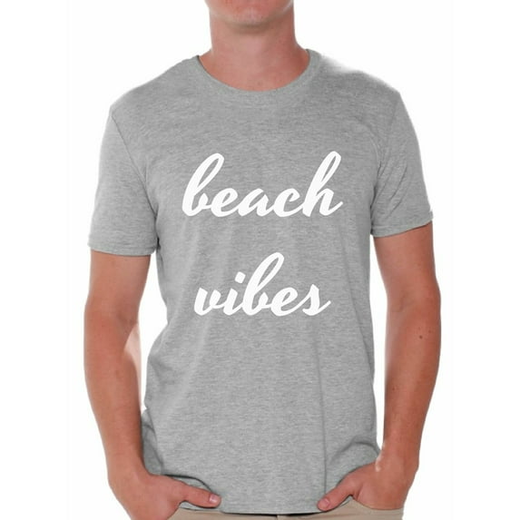 Awkward Styles Beach Vibes Shirt Men's Summer Vacation Tshirt Vacay Mode T-Shirt Beach Party Outfit Funny Summer Gifts for Him Vacation Shirts for Men On Vacation T-Shirt Beach Men's Tshirt