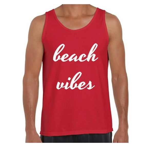 Awkward Styles Beach Vibes Tank Top Men's Vacation Tank Beach Muscle Shirt Beach Outfit for Men Summer Party Outfit Summer Vibes Tshirt Summer Vacation Shirts Vacay T-Shirt Travel Tshirt