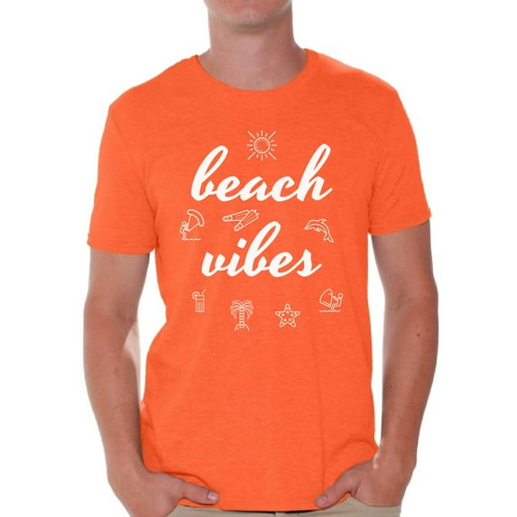 Awkward Styles Beach Vibes Tshirt for Men Vacation Shirts Summer Vacation T-Shirt Men's Vacay Shirt Summer Party Outfit Funny Gifts for Summer Vacay Mode Tshirt Beach Shirts for Men