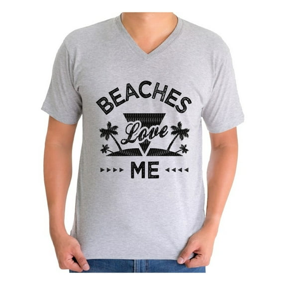 Awkward Styles Beaches Love Me V Neck Shirt for Men Beach T Shirts Beach Outfit Summer Shirt Vacation Tshirt Vacay Vibes Shirt Beach Vibes T Shirt Summer Vacation Tshirt Summer Beach T-Shirt for Men