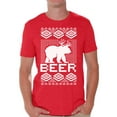 thumbnail image 1 of Awkward Styles Bear Deer Christmas Tshirts for Men Funny Bear with Antlers Shirt Christmas Deer Shirt Men's Holiday Tee Christmas T-shirt Funny Tacky Party Holiday Top Bear Xmas Shirt, 1 of 4