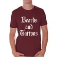thumbnail image 1 of Awkward Styles Beards and Tattoos Tshirt for Men Tattoo Shirts Funny Tattoo Tshirt with Sayings Tatted Men's T Shirt Cool Tattoo Gifts for Him Tattoo Party Outfit Gifts for Tattoo Lovers Tattoo Fans, 1 of 4