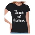 thumbnail image 1 of Awkward Styles Beards and Tattoos Tshirt for Women Tattoo Shirts Funny Tattoo Tshirt with Sayings Tatted Women's Tshirt Cool Tattoo Gifts for Her Tattoo Party Outfit Gifts for Tattoo Lovers Tattoo Fan, 1 of 4