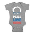 thumbnail image 1 of Awkward Styles Bern Baby Bodysuit Peace Love Bernie Romper Bernie for President, 1 of 4