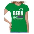 thumbnail image 1 of Awkward Styles Bernie Sanders T-Shirt Bern for President 2020 Shirts for Women, 1 of 4