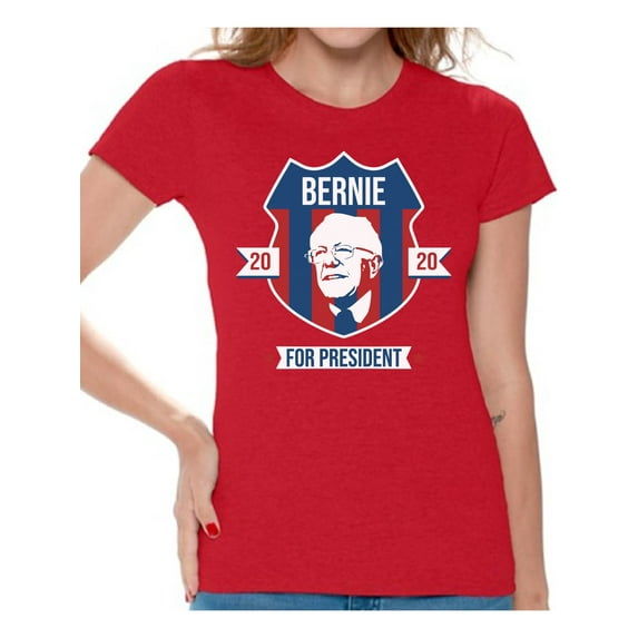 Awkward Styles Bernie Sanders 2020 T-Shirt Bernie for President Shirts for Women