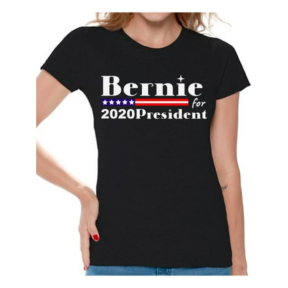 Awkward Styles Bernie Shirt for Women Bernie 2020 T-Shirt for Her USA Women's Tee Democrats Shirt Bernie for President Tshirt