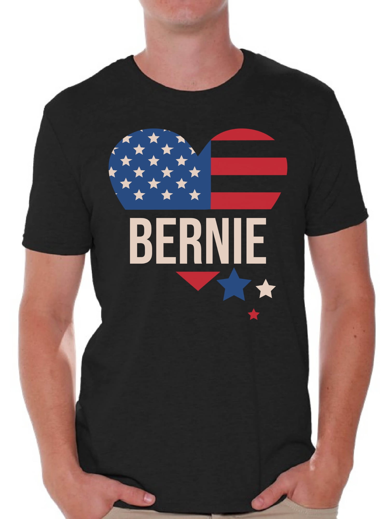 Awkward Styles Bernie T-Shirt USA Flag Patriotic T Shirts for Men ...