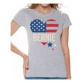thumbnail image 1 of Awkward Styles Bernie T-Shirt USA Flag Patriotic T Shirts for Women Bernie Sanders Tee, 1 of 4