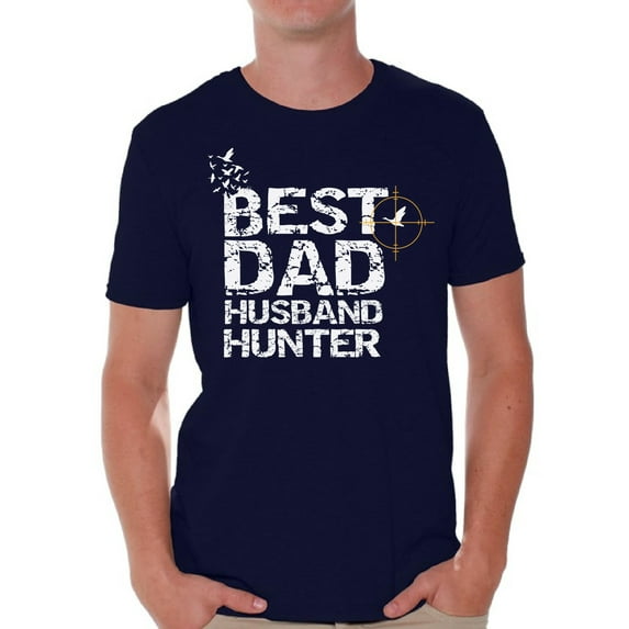 Awkward Styles Best Dad Husband Hunter T Shirt for Him Best Father Ever Tshirt Best Husband T Shirt for Men Best Hunter Collection Hunting Lovers Gifts Cute Gifts for Husband Hunter's T-Shirt for Dad