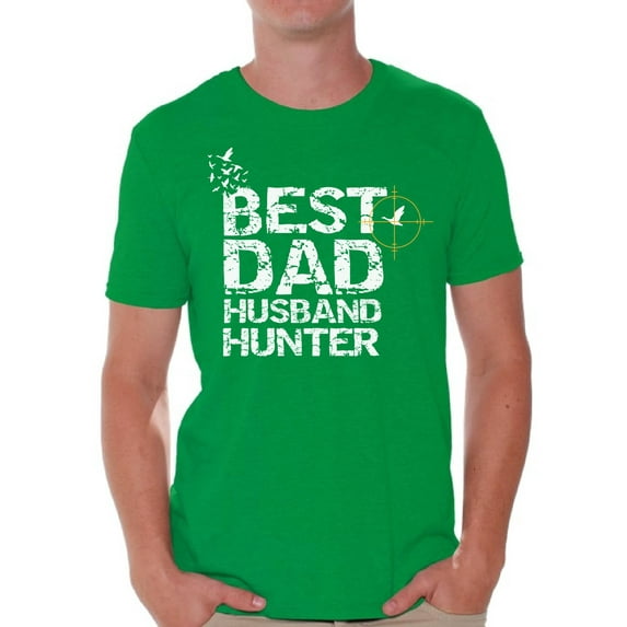 Awkward Styles Best Dad Husband Hunter T Shirt for Him Best Father Ever Tshirt Best Husband T Shirt for Men Best Hunter Collection Hunting Lovers Gifts Cute Gifts for Husband Hunter's T-Shirt for Dad
