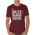 thumbnail image 1 of Awkward Styles Best Dad Husband Hunter T Shirt for Him Best Father Ever Tshirt Best Husband T Shirt for Men Best Hunter Collection Hunting Lovers Gifts Cute Gifts for Husband Hunter's T-Shirt for Dad, 1 of 4