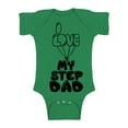 thumbnail image 1 of Awkward Styles Best Father Bodysuit Short Sleeve Cute One Piece I Love my Step Dad Baby Bodysuit Short Sleeve Step Father Clothing Collection Best Baby Gifts I Love my Daddy One Piece for Newborn, 1 of 4
