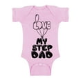 thumbnail image 1 of Awkward Styles Best Father Bodysuit Short Sleeve Cute One Piece I Love my Step Dad Baby Bodysuit Short Sleeve Step Father Clothing Collection Best Baby Gifts I Love my Daddy One Piece for Newborn, 1 of 4