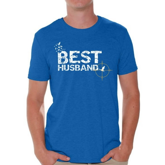 Awkward Styles Best Hunter Husband T Shirt for Him Best Husband Ever Shirt Lovely Anniversary Gifts for Husband Hunting T Shirt for Men Hunting Clothes for Him Hunting Accessories Best Hunter Ever