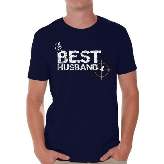Awkward Styles Best Hunter Husband T Shirt for Him Best Husband Ever Shirt Lovely Anniversary Gifts for Husband Hunting T Shirt for Men Hunting Clothes for Him Hunting Accessories Best Hunter Ever