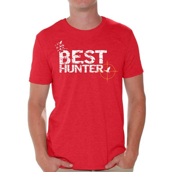 Awkward Styles Best Hunter T Shirt for Men Best Hunter Ever Shirt Hunting Lovers T-Shirt for Him Hunting Shirt for Husband Hunting Birthday Gifts for Dad Deer Hunting Fans Best Hunter Clothes