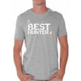 thumbnail image 1 of Awkward Styles Best Hunter T Shirt for Men Best Hunter Ever Shirt Hunting Lovers T-Shirt for Him Hunting Shirt for Husband Hunting Birthday Gifts for Dad Deer Hunting Fans Best Hunter Clothes, 1 of 4