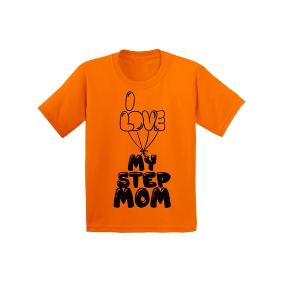 Awkward Styles Best Mommy T Shirt Gifts for Kids I Love my Step Mom Kids Shirt I Love my Mom Shirt Best Mother Ever T Shirt Cute Shirt for Girls Boys T Shirt Kids Clothing Step Parents Gifts
