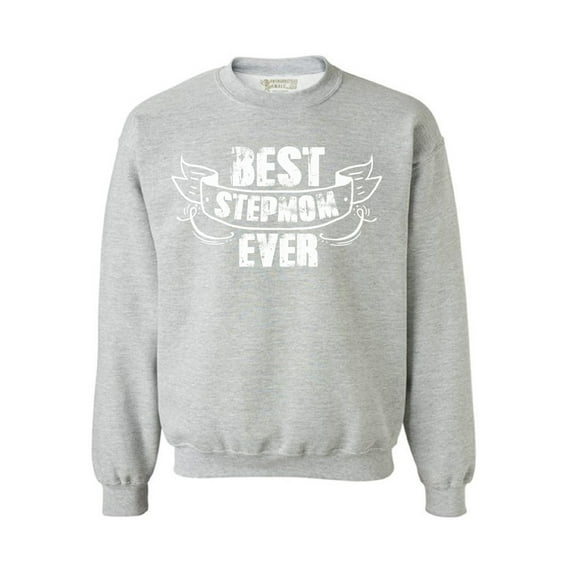 Awkward Styles Best Stepmom Crewneck for Women Moms Sweaters Birthday Gifts for Step Mom Stylish Oversized Sweatshirts for Women Best Mommy Ladies Crewneck Mother's Crewnecks Cute Clothes for Mommy