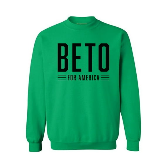 Awkward Styles Beto O'Rourke Crewneck Beto for America Crewneck American Choice is Beto Democratic Party Candidates Collections Beto O'Rourke is my President United States of America Elections 2020