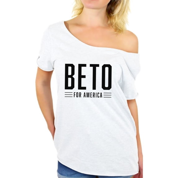 Awkward Styles Beto O'Rourke Ladies Off The Shoulder Shirt Beto for President 2020 T Shirt Democratic Party Candidates Collections Beto O'Rourke is my President United States of America Elections