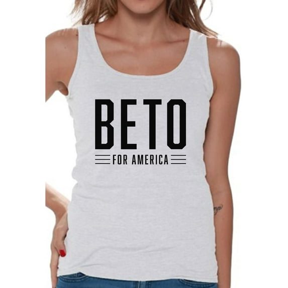 Awkward Styles Beto O'Rourke Ladies T Shirts Beto Tank Top for Women Beto O'Rourke Tshirt Democratic Party Candidates Collections Beto O'Rourke is my President United States of America Elections 2020