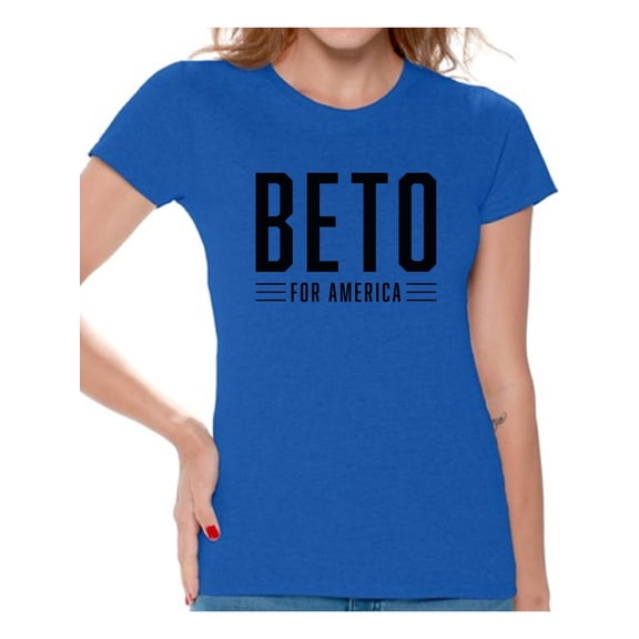Awkward Styles Beto O'Rourke President Elections Beto Women T-Shirt Democratic Party USA Democratic Party Candidates Collections Beto O'Rourke is my President United States of America Elections 2020